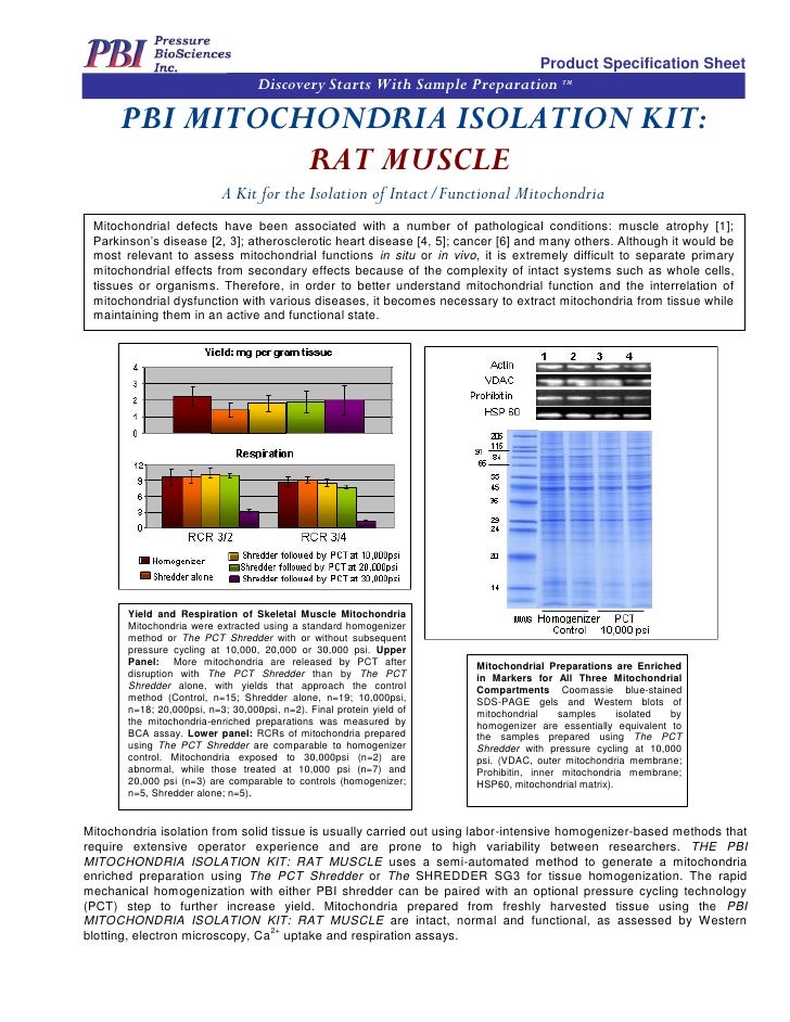 PBI Mitochondria Isolation Kit