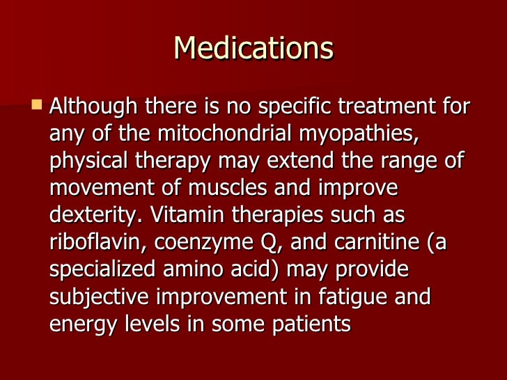 Mitochondrial Myopathy