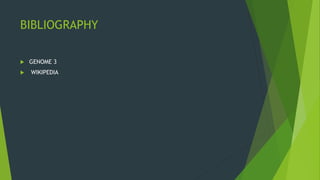 BIBLIOGRAPHY
 GENOME 3
 WIKIPEDIA
 