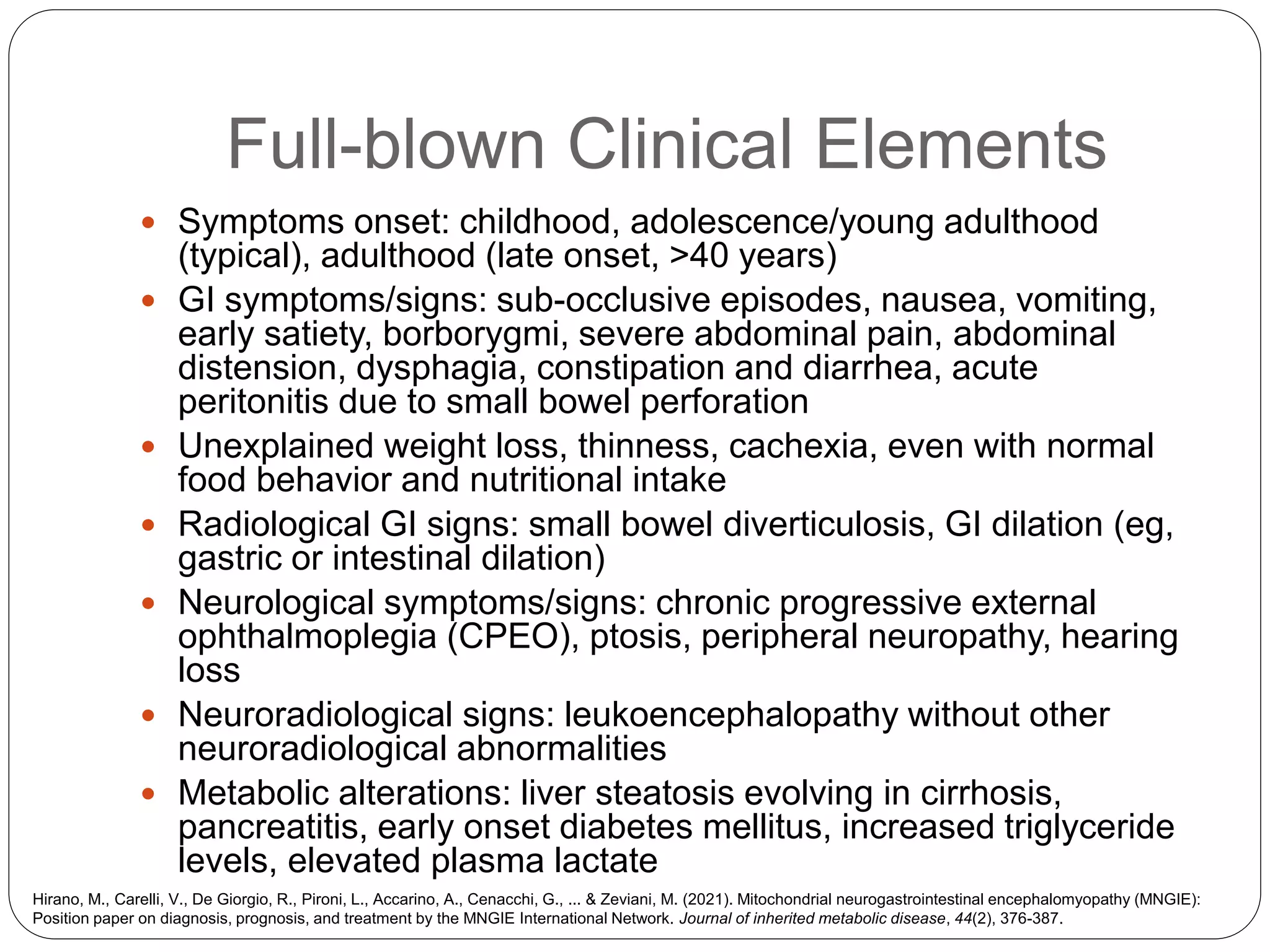 Mitochondrial Neurogastrointestinal Encephalomyopathy (MNGIE).pptx