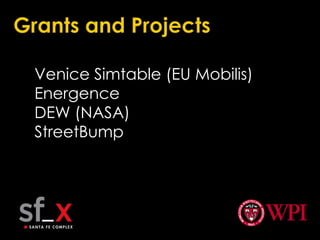 WPI Santa Fe Project CenterFlocking and swarmingJosh Thorp, stigmergic.net