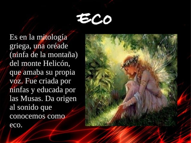 Mito de eco y narciso