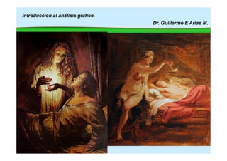 Introducción al análisis gráfico
Dr. Guillermo E Arias M.
Psiquis y el Amor dormido.
Pintura de Rubens
 