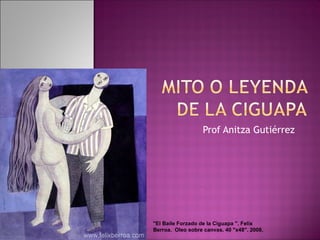 Prof Anitza Gutiérrez &quot;El Baile Forzado de la Ciguapa &quot;. Felix Berroa.  Oleo sobre canvas. 40 &quot;x48&quot;. 2008. 