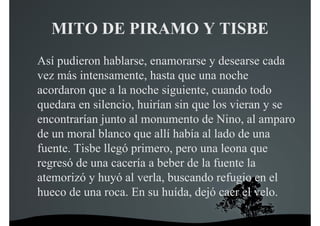 Mito De Piramo Y Tisbe PDF