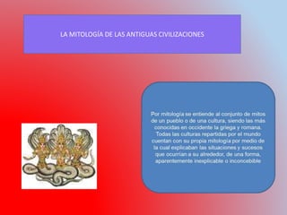 LA MITOLOGÍA DE LAS ANTIGUAS CIVILIZACIONES
 