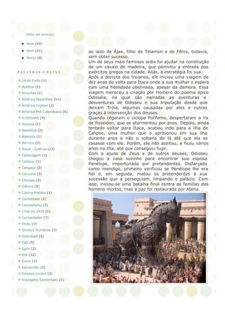O CAVALO DE TROIA - Mitologia Greco-Romana - Parte 2/2 - Leitura