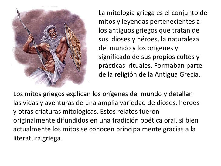 La mitología griega es el conjunto de mitos y leyendas pertenecientes a los antiguos griegos que tratan de sus diose...