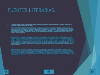FUENTES LITERARIAS.
 