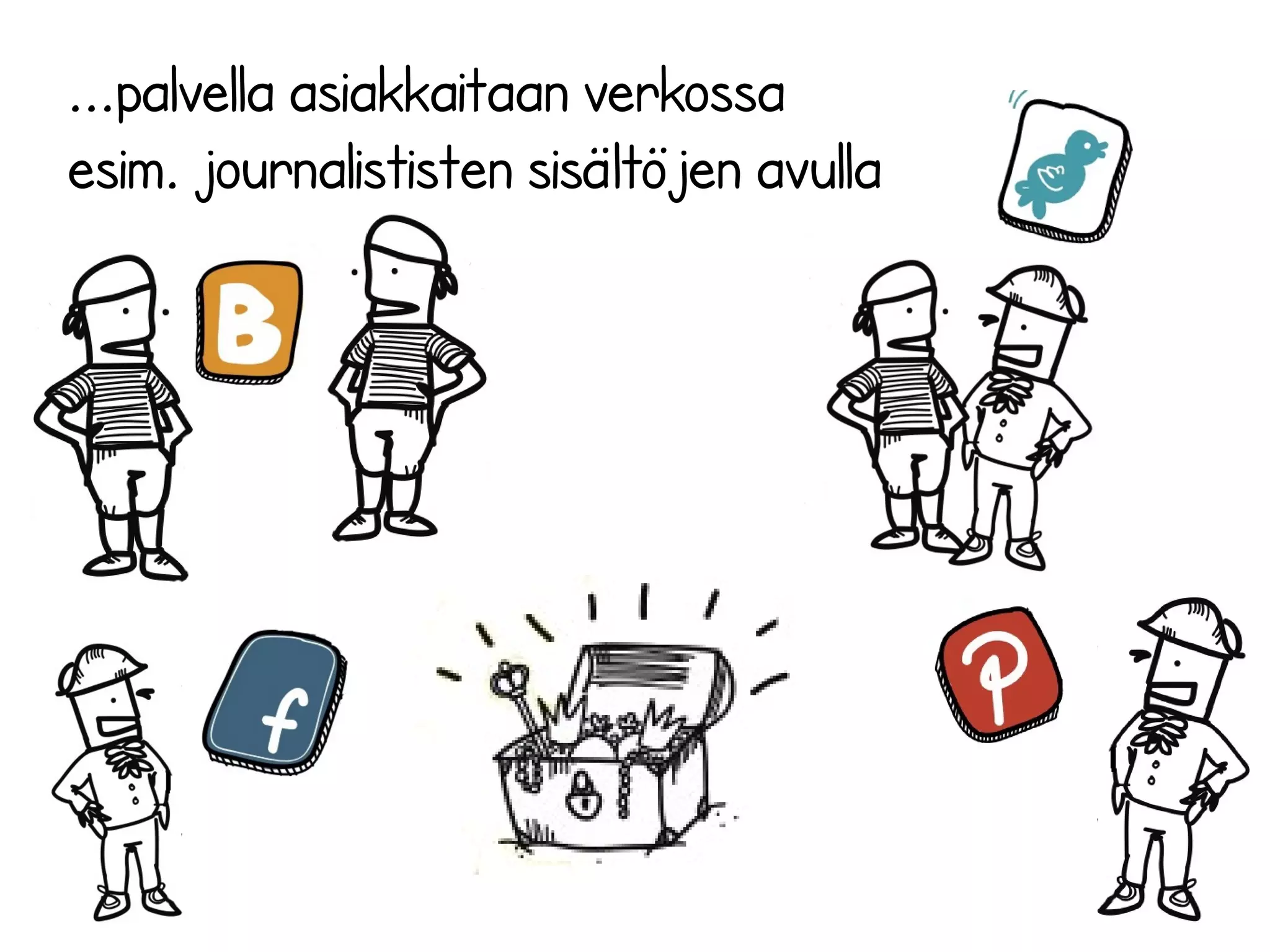 ...palvella asiakkaitaan verkossa
esim. journalististen sisältöjen avulla
 