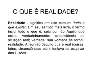 Mito ou realidade | PPTX