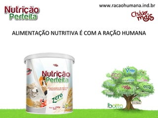 www.racaohumana.ind.br




ALIMENTAÇÃO NUTRITIVA É COM A RAÇÃO HUMANA
 