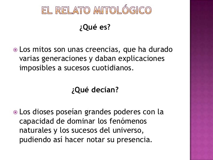 Resultado de imagen para RELATO MITOLOGICO