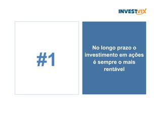 No longo prazo o
investimento em ações
é sempre o mais
rentável
#1
 