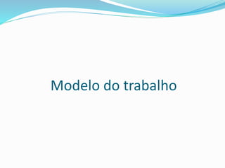 Modelo do trabalho
 