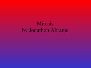 Mitosis by Jonathon Abrams 