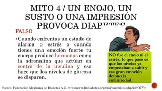 Mitos Sobre la Diabetes | PPTX