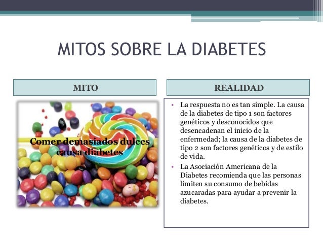 Mitos sobre la diabetes Mitos sobre la diabetes
