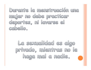 Mitos sobre sexualidad ppt