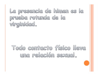 Mitos sobre sexualidad ppt