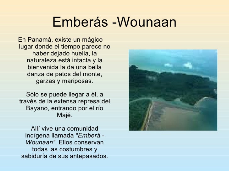 Mitos y leyendas de los Emberá Wounaan