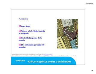 Mitos y realidades anticoncepcion