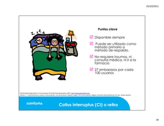 Mitos y realidades anticoncepcion