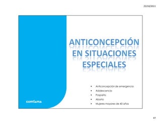Mitos y realidades anticoncepcion
