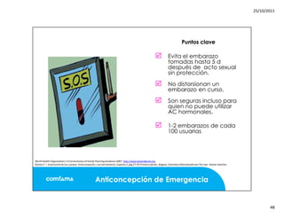 Mitos y realidades anticoncepcion