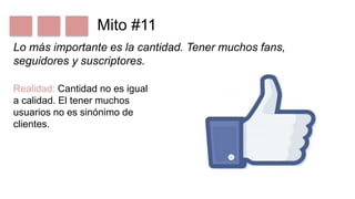 Mitos y realidades de las redes sociales | PPTX