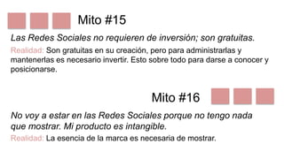 Mitos y realidades de las redes sociales | PPTX