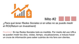 Mitos y realidades de las redes sociales | PPTX