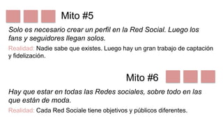 Mitos y realidades de las redes sociales | PPTX