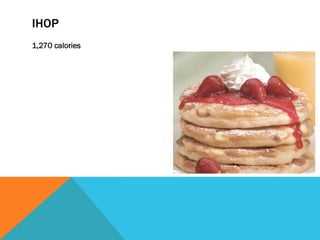 IHOP
1,270 calories
 