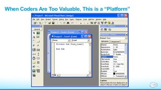 When Coders Are Too Valuable, This is a “Platform”
 