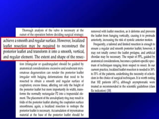 Mitral valve current challenges