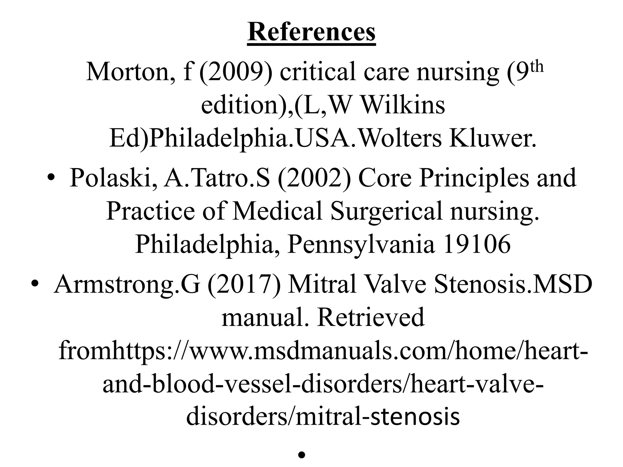 Mitral valve stenosis powerpoint | PPTX