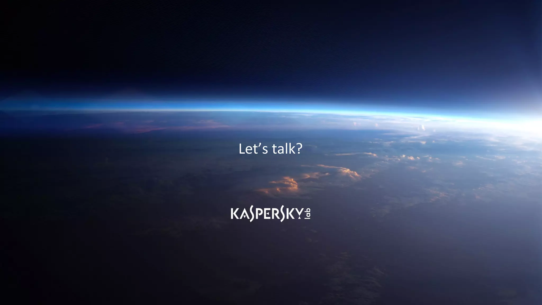 Let’s talk?
 