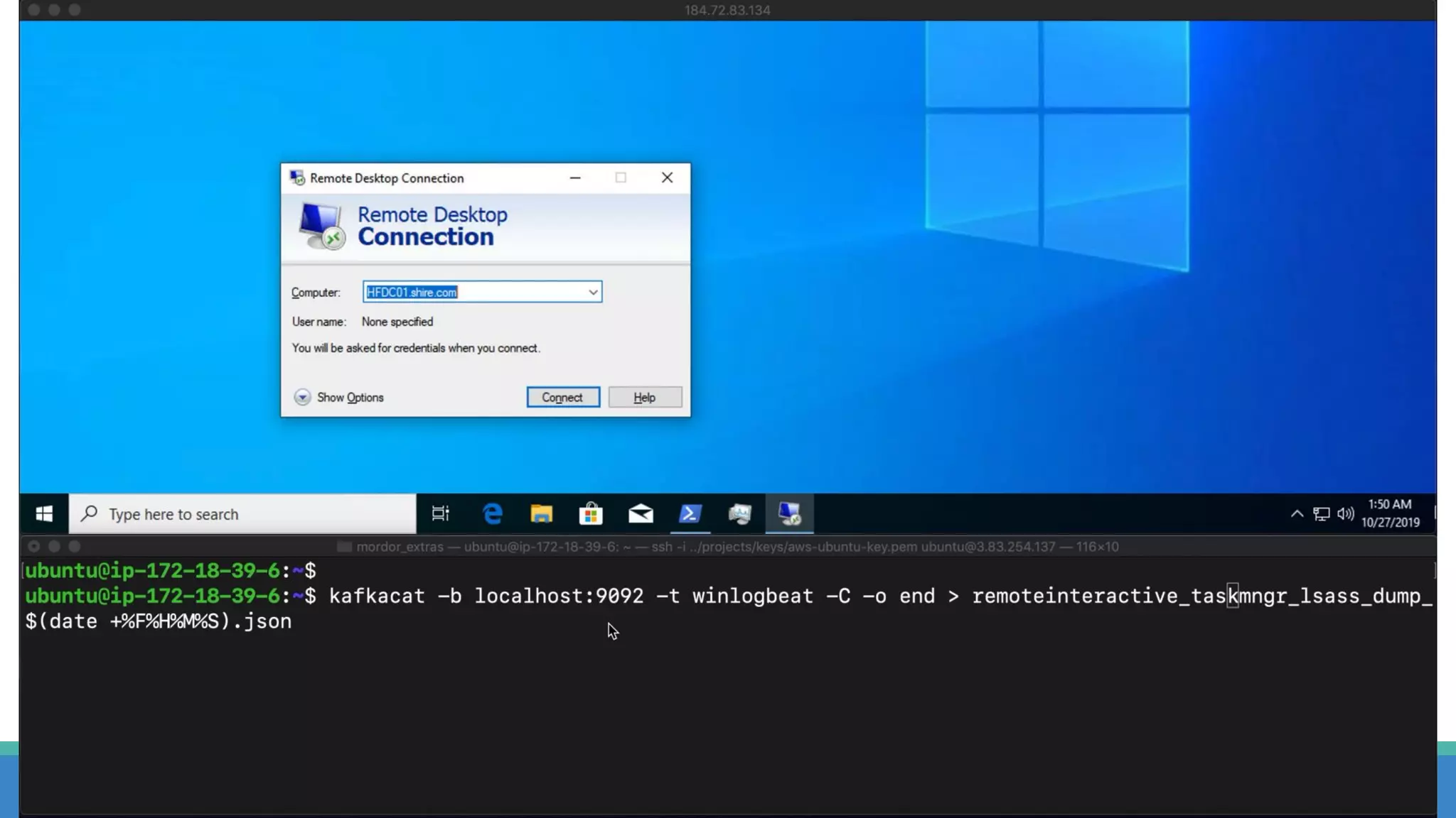 Interactive Task Manager Lsass dump (Demo 03)
103
https://github.com/hunters-
forge/mordor/blob/master/small_datasets/windows/credential_access/credential_dumping_T1003/interactive_taskmngr_ls
 