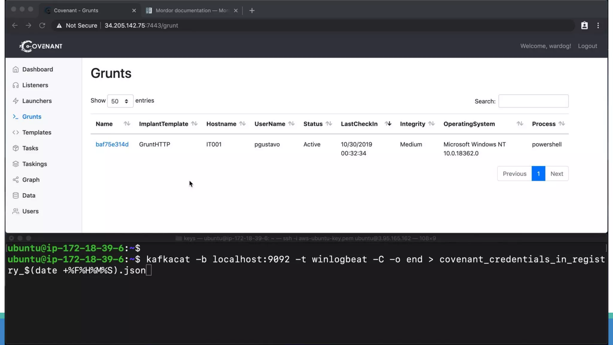 Consuming Data -> Creating Mordor File (Demo 02)
91https://mordor.readthedocs.io/en/latest/export_mordor.html
 