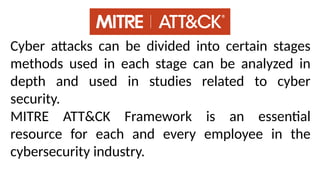Comprehensive Overview of the MITRE ATT&CK Framework for Cybersecurity ...