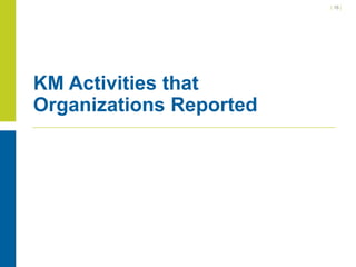 MITRE KM Study | PDF