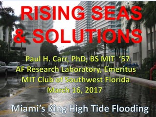 RISING SEAS
& SOLUTIONS
 