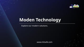 Moden Tech Application Development - Modern Technology | PPTX