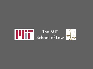 The "MIT School of Law" - Keynote Presentation @Stanford CodeX FutureLaw Conference - (V2.01)
