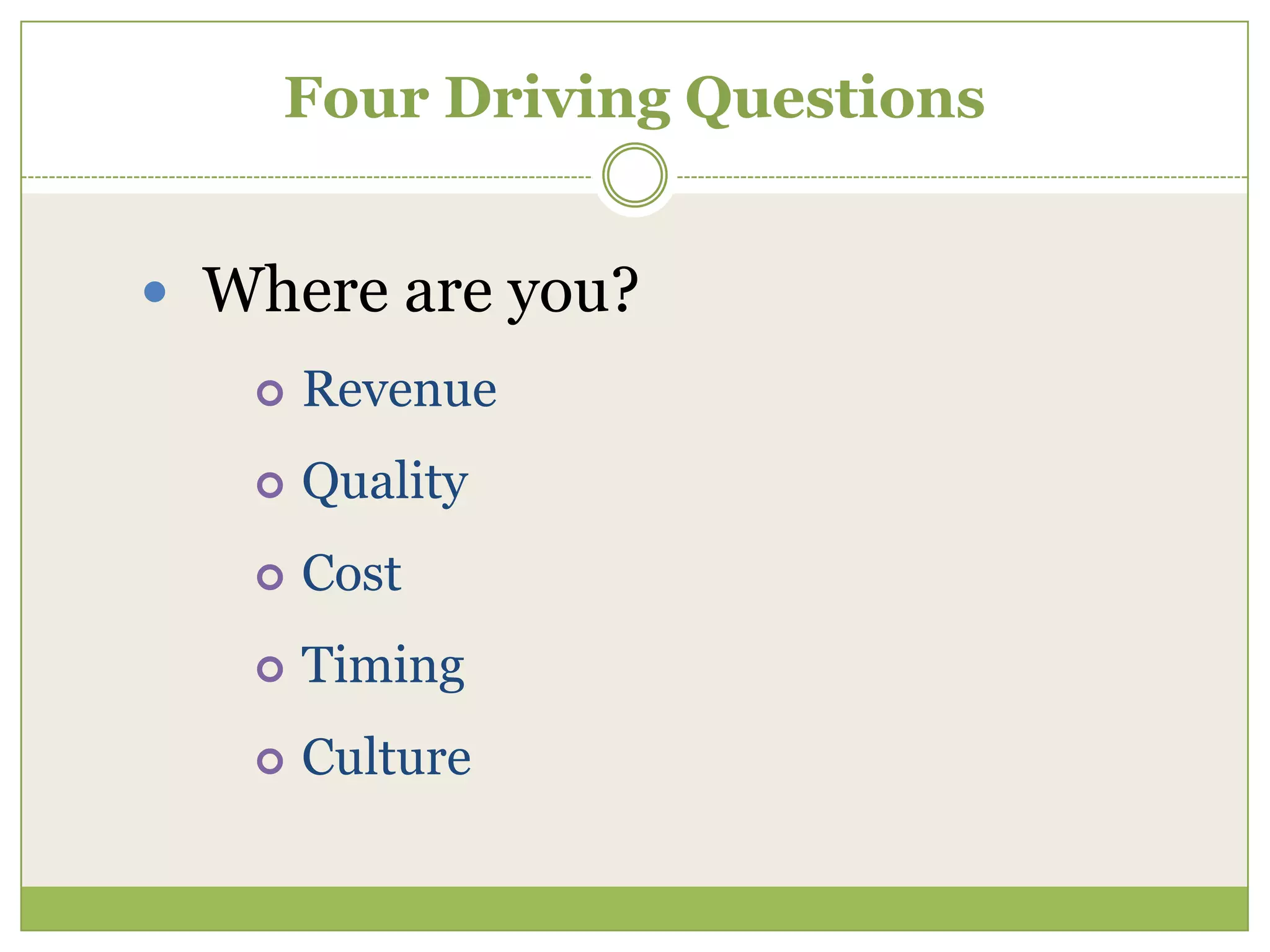 Plan Actions To Be Taken