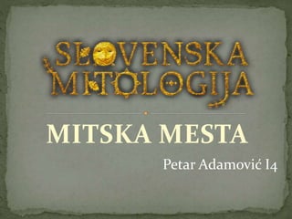 MITSKA MESTA
Petar Adamović I4
 