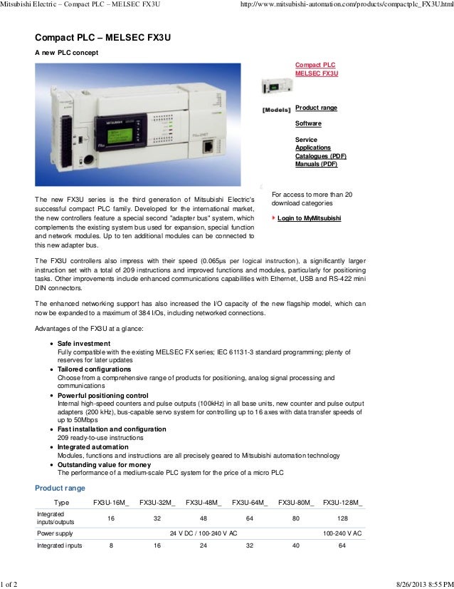 Mitsubishi Plc Instruction Set Manual Manual
