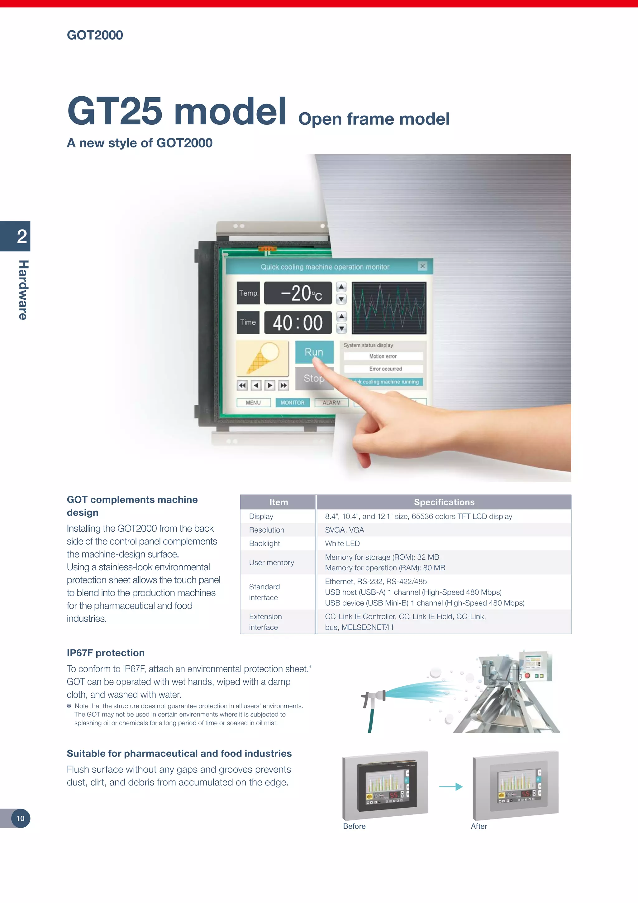 Mitsubishi graphic operation terminal got2000 series | PDF