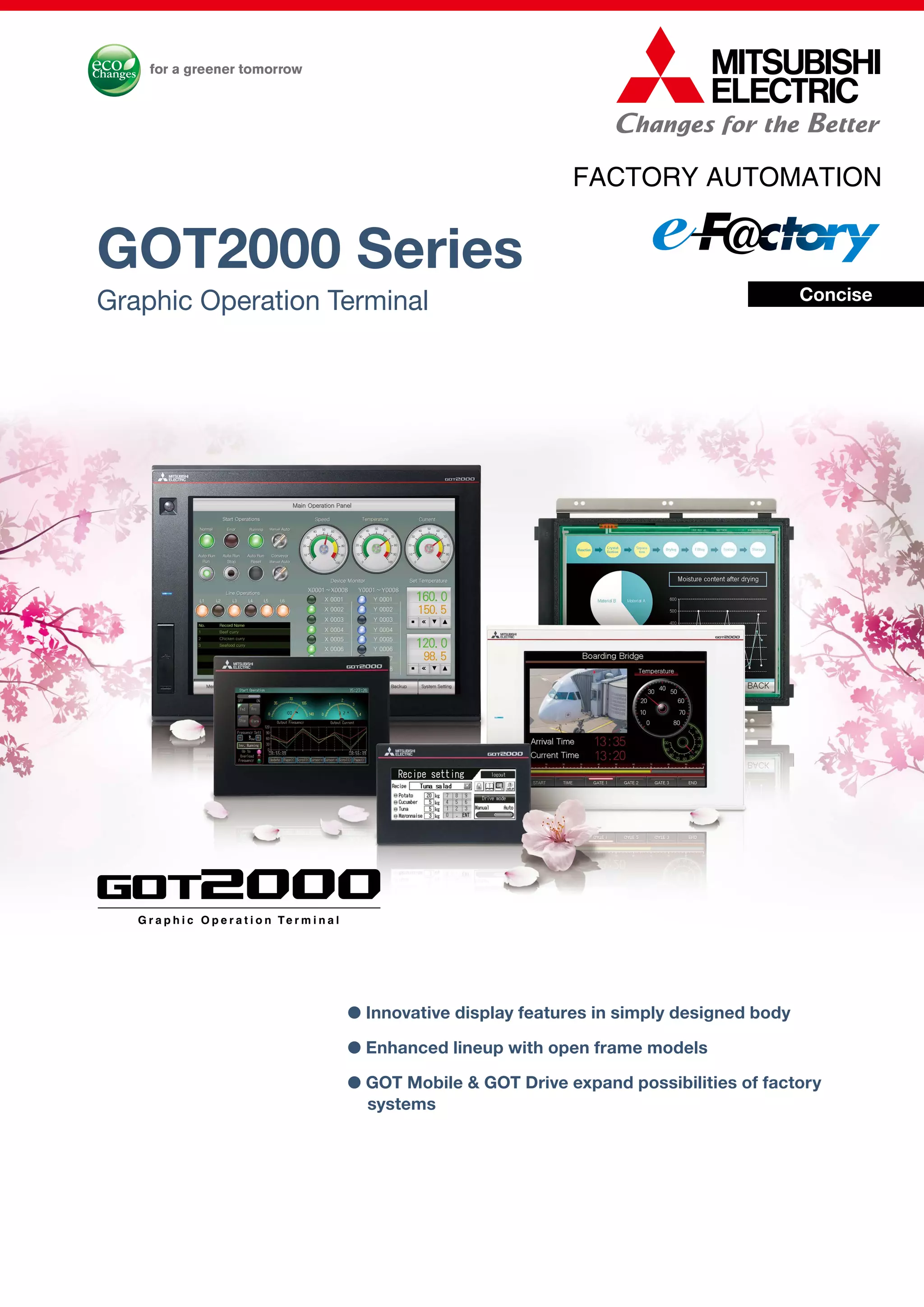Mitsubishi graphic operation terminal got2000 series (concise) | PDF
